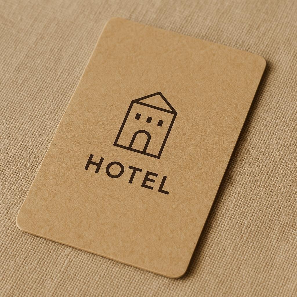 Paper RFID hotel key card with eco-friendly design