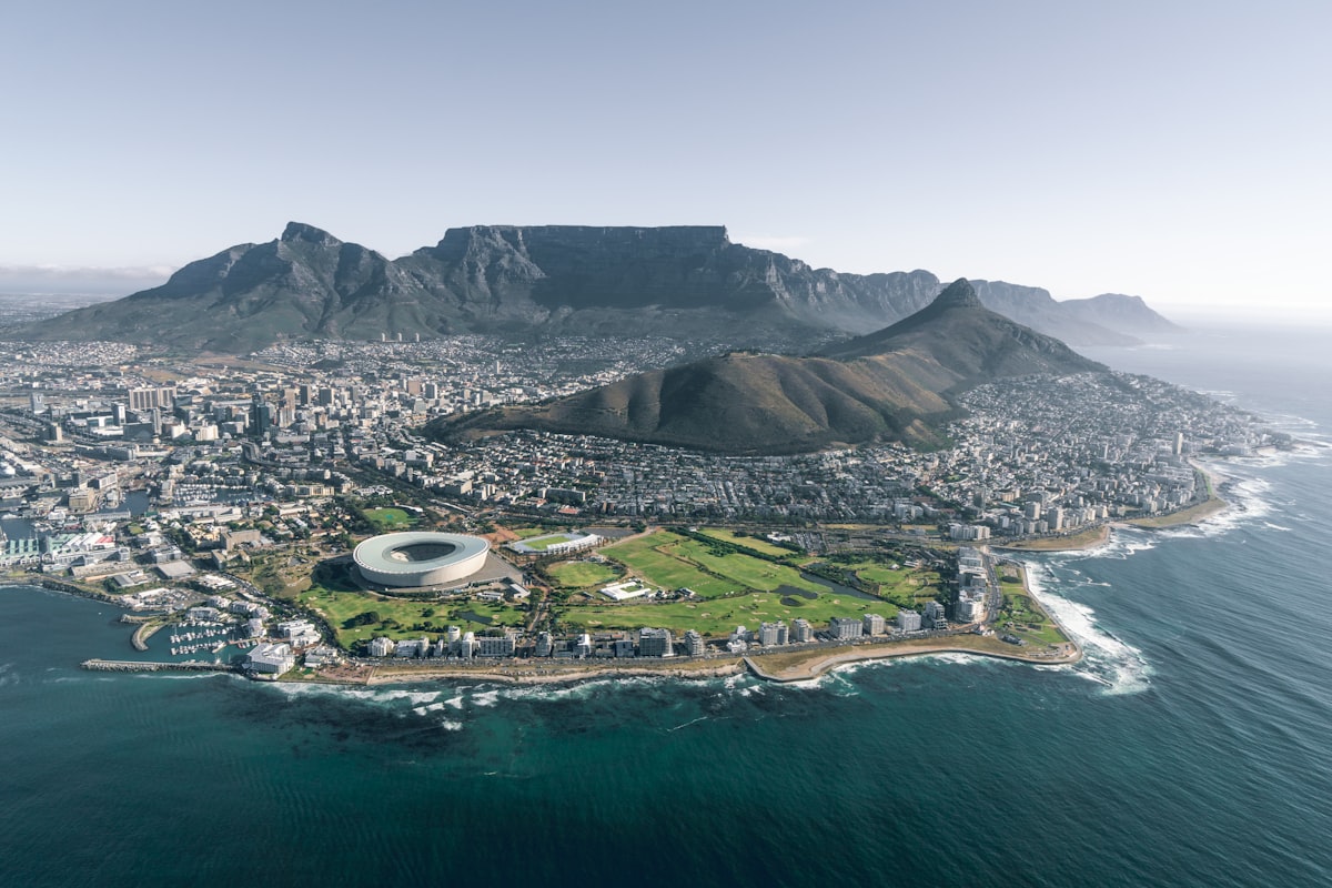 Cape Town waterfront with Table Mountain in the background